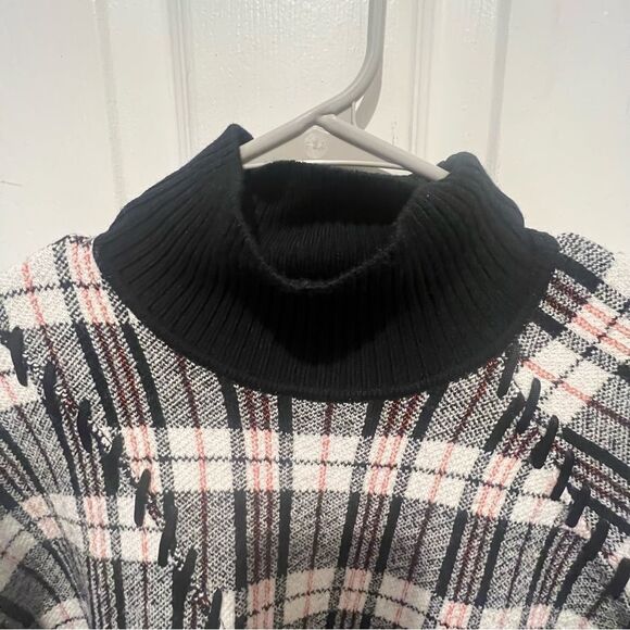 3.1 Phillip lim women's Wool Plaid Jacquard Oversized Sweater size medium - Picture 12 of 13